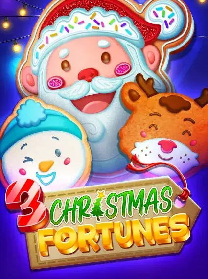 Decorative casino game artwork for Bananzia: 3 Christmas Fortunes